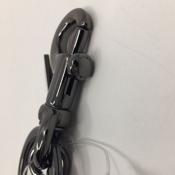 Coach Embroidered Rocket Bag Charm in BK/Black Refined Calf Leather NWT F58491 - Picture 13 of 16